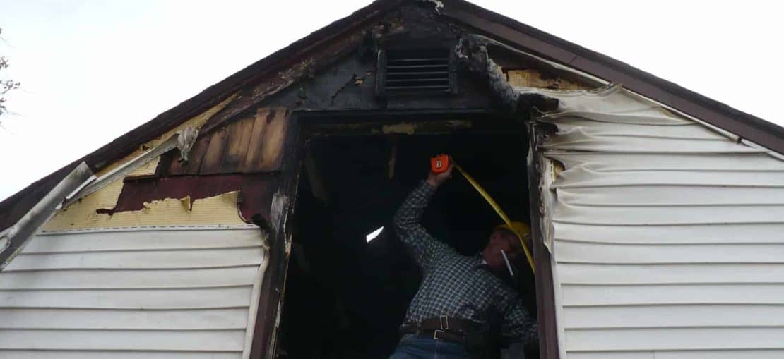 Fire damage restoration